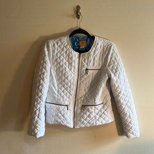 White Quilt Pattern Jacket